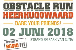 Ron Vlaar (AZ) en Nadine Broersen (WK atletiek) bij Obstacle Run Heerhugowaard