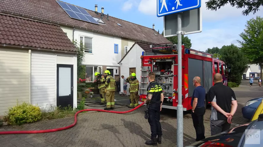 Gewonde bij vlam in de pan