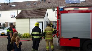 Gewonde bij vlam in de pan