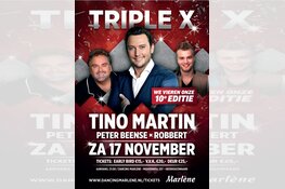 Zaterdag 17 november groot feest met Tino Martin in Marlene