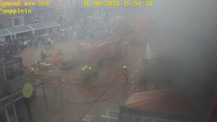 Uitslaande brand bij restaurant in dorpshart Egmond aan Zee