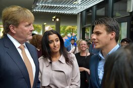 Mbo-studenten Clusius College ontmoeten Koning bij opening schooljaar/ Schermerhornse ambassadeur van het Clusius College
