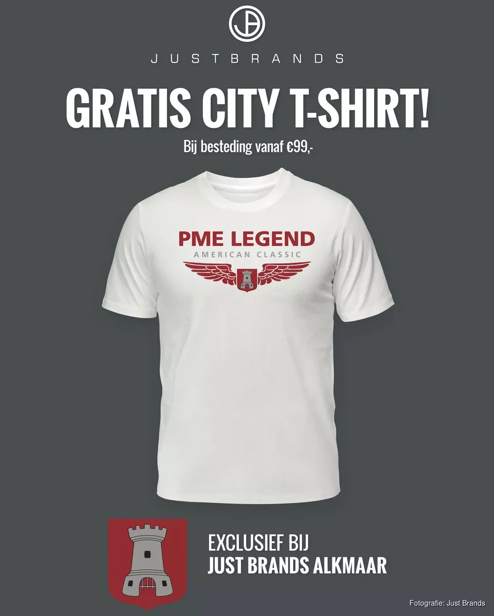 Primitief spellen gelei Alkmaar krijgt eigen PME Legend City T-shirt - Alkmaarsdagblad.nl
