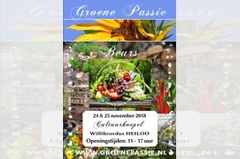 Groene Passie beurs 24 en 25 november Cultuurkoepel Heiloo