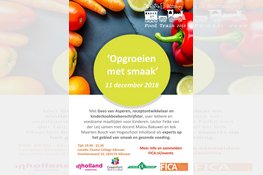 Hogeschool Inholland, Greenport NHN, FICA en Clusius College organiseren ‘Opgroeien met smaak’