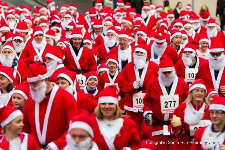 Zondag is de 4e Santa Run Heerhugowaard