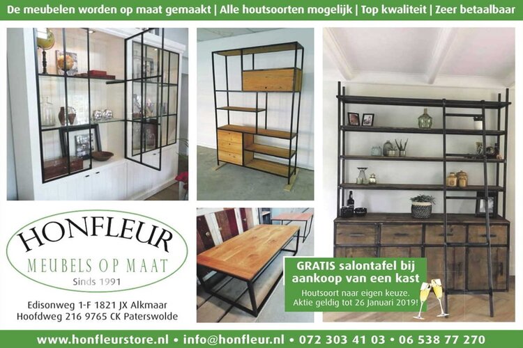 Wij kijken naar u uit bij Honfleur Meubels op Maat