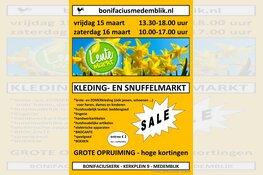 Aankomend weekend lentemarkt bij Stichting Bonifaciuskerk Medemblik