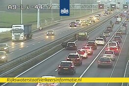 Lange file op A9 door ongeluk: vertraging meer dan een uur