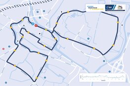 Helikoptervluchten boven de stad tijdens EK Wielrennen
