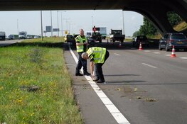 Aanhanger schiet los op N242