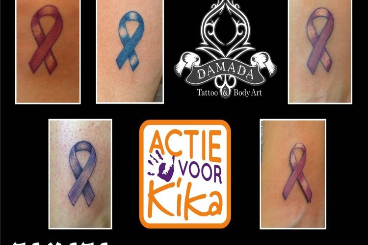 Damada tattoos voor Kika