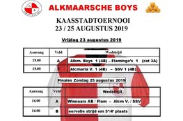 Kaasstad Toernooi vrijdag van start bij Alkmaarsche Boys