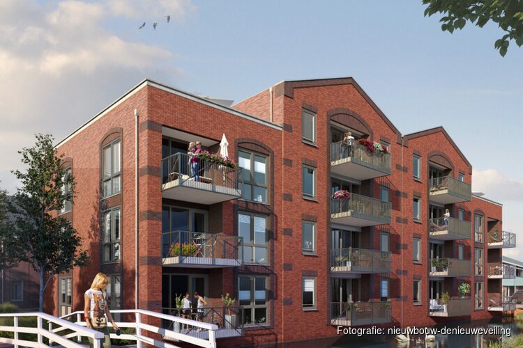 Verkoop 14 appartementen De Nieuwe Veiling – Noord-Scharwoude van start