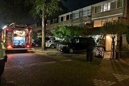 Wasmachine in brand op Bannewaard