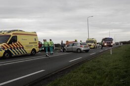 Vijf gewonden bij frontale botsing op N9: weg afgezet