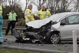 Vijf gewonden bij frontale botsing op N9: weg afgezet