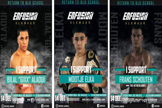 Mootje, Frans en Bilal bereiden zich voor op kickboks event Enfusion