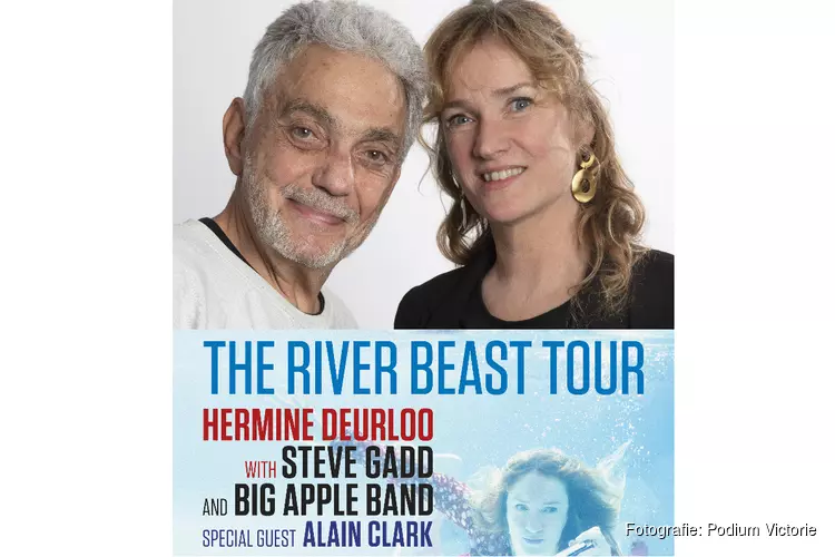 STEVE GADD MET HERMINE DEURLOO EN SPECIAL GUEST ALAIN CLARK NAAR VICTORIE