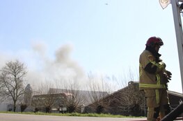 Vrachtwagen in de brand