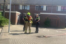 Brand in woning na 'ontploffing'