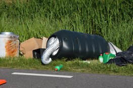 Spullen uit hennepkwekerij gedumpt langs Zuidervaart