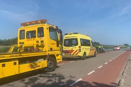 Auto in het kanaal gereden