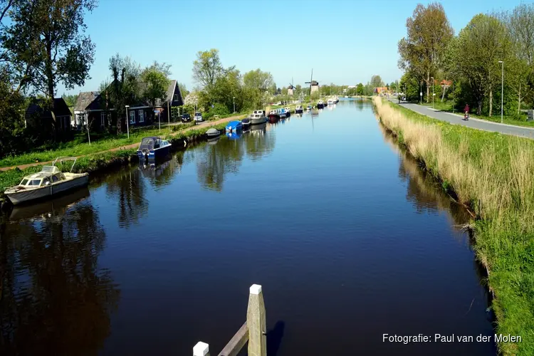 Afsluiting fietspad Molenkade in Alkmaar