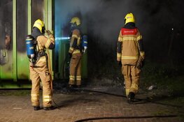 Brand in papiercontainer bij Alcmaria Victrix