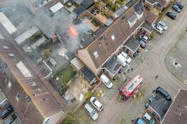 Flinke brand in achtertuin in Alkmaar