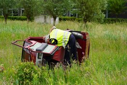 Bestuurder brommobiel gewond na aanrijding in Heiloo