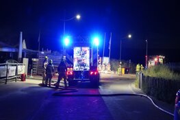 Brand in strandtent in Bergen aan Zee