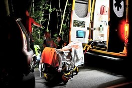 Auto tegen boom in Bergen, bestuurder gewond