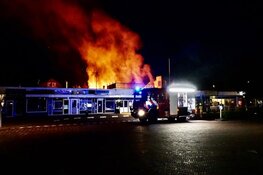 Grote brand in centrum in Bergen