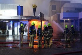 Grote brand in centrum in Bergen
