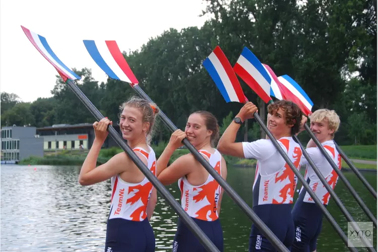 Vier junioren Alkmaarse Roeivereniging naar internationale roei wedstrijd