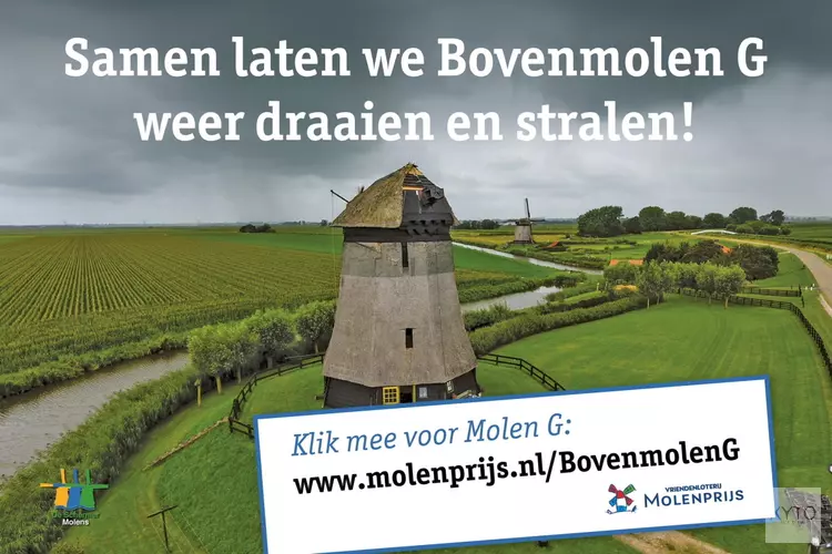 Nog 1 dag om te stemmen op Molen G voor de Molenprijs 2021