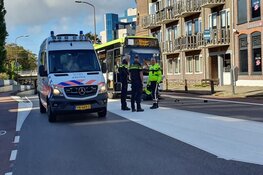 Snorscooter aangereden door lijnbus op de Bergerweg