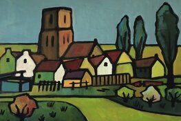 Exposant Frans van Vuuren in Het Kruithuisje