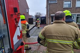 Brand in garage in Oudorp