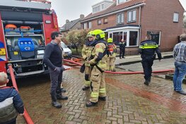 Brand in garage in Oudorp
