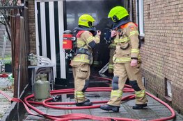 Brand in garage in Oudorp