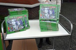 Lagosse Chocolade en vv Kolping Boys verrassen Alkcare en Magentazorg bewoners