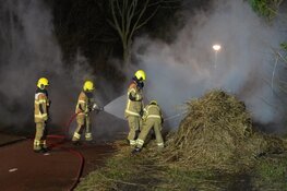 Berg riet in brand in Daalmeer