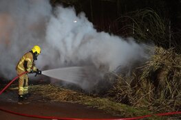 Berg riet in brand in Daalmeer