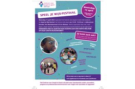 Het CJG Speel je Wijs festival voor kinderen en ouders in wijkcentrum Overdie