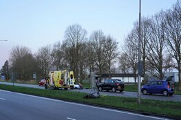 Motorrijder onderuit op de N9 bij Alkmaar