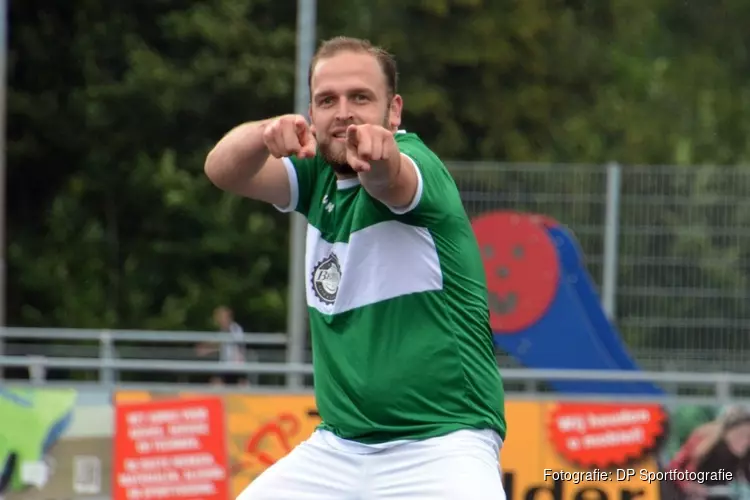 Nick Korssen scoorde al 15 keer dit seizoen...maar alleen tegen Meervogels