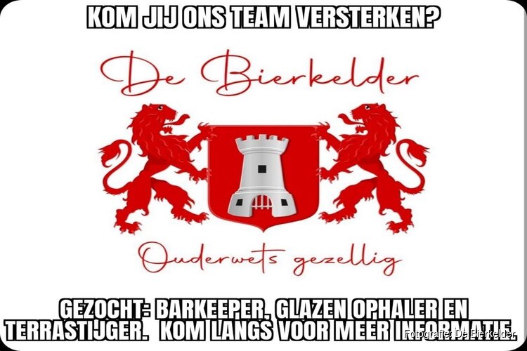Vacature: Barkeeper, glazenophaler, kroegtijger bij De Bierkelder Alkmaar