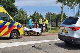 Scooterrijder gewond na aanrijding met auto